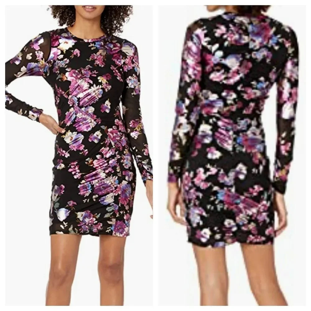 Parker Women's Briza Ruched Front Mess Mini Dress Size 2